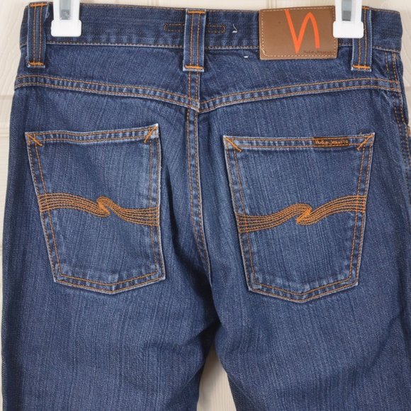 Nudie Jeans 🇮🇹 29 Slim Jim Dry Broken Twill Cotton Jean - Picture 1 of 8